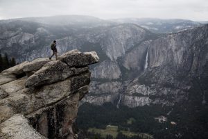Alec standing tall in Yosemite.